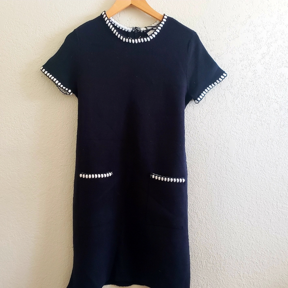 "ZARA" New Black Knit Dress